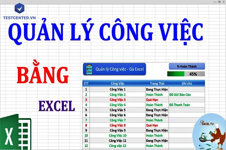 Làm thế nào để theo dõi tiến độ của dự án thông qua biểu đồ Gantt trong Microsoft Excel?