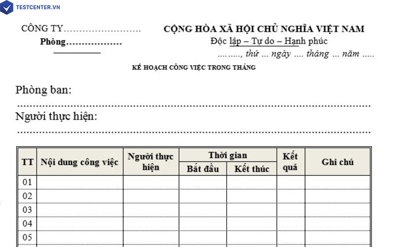 Mẫu kế hoạch đào tạo của một số doanh nghiệp cần xây dựng 