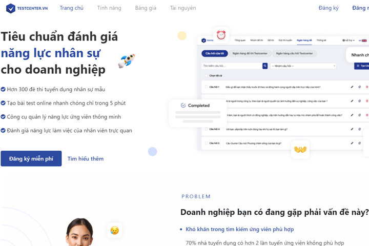 Những tính năng hỗ trợ tạo và quản lý bài test online nổi bật giúp doanh nghiệp đơn giản hóa công tác đánh giá nhân sự